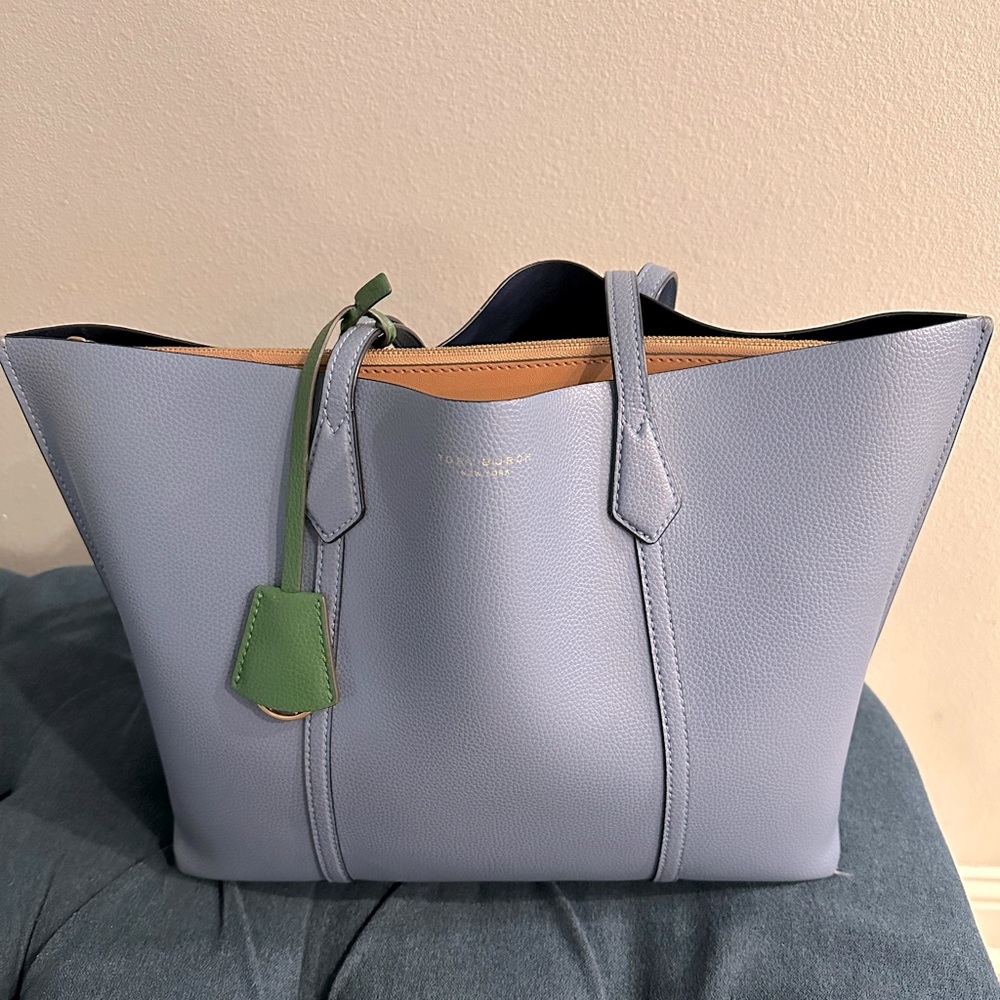 Tory Burch PERRY TRIPLE-COMPARTMENT TOTE BAG with Dust Bag